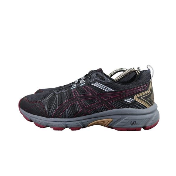 Asics Shoes Womens 8.5 Athletic Trainers Trail Running Gel Venture 7 Active Gray - Picture 4 of 13